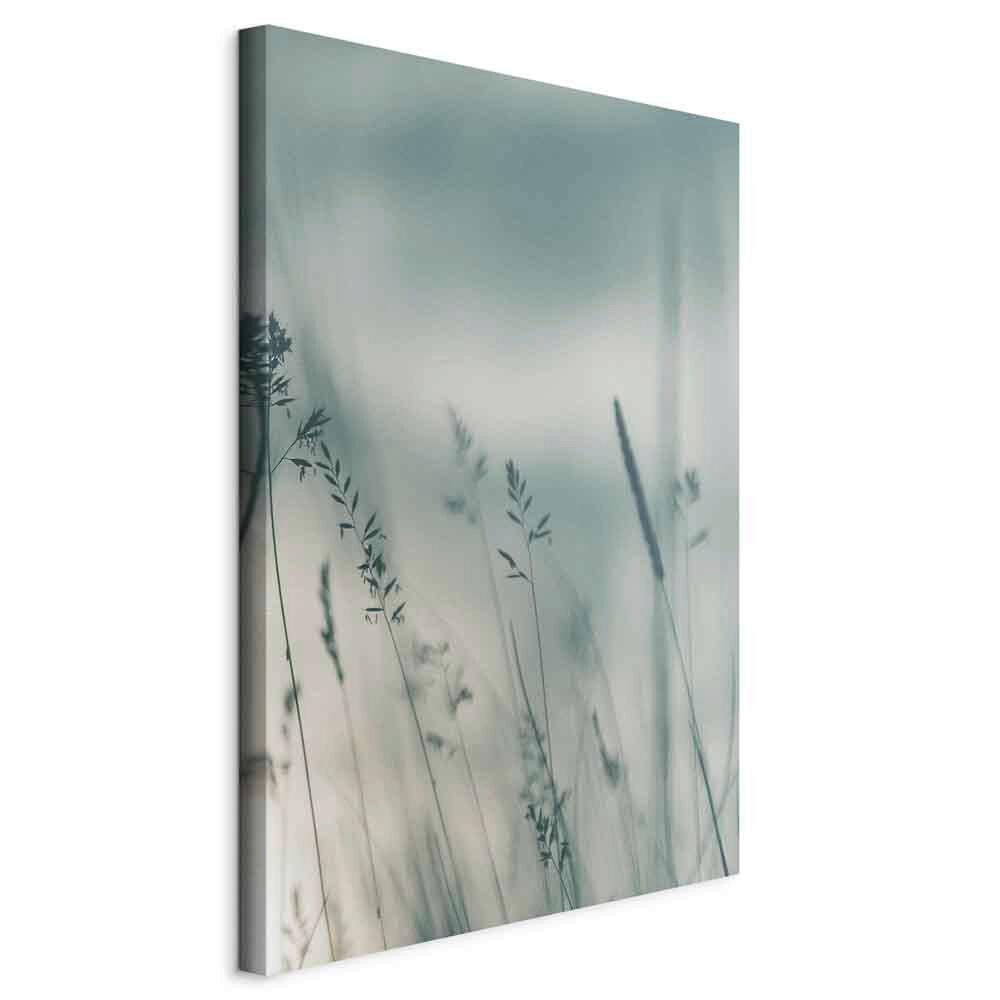 LEINWANDBILD Hellgrau Pastellblau B: 80 cm - Pastellblau/Hellgrau, Basics, Holz/Textil (80/120/1.2cm) - artgeist