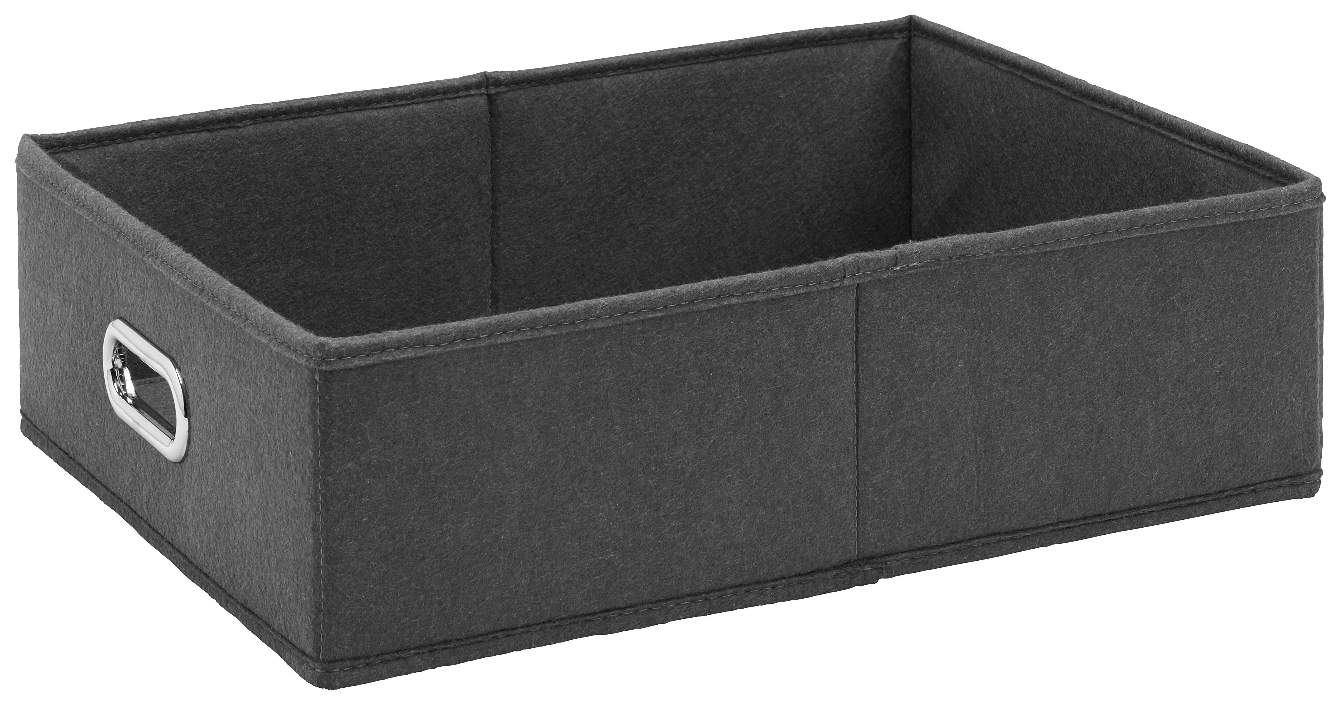 Úložný box Unit, S - šedá, Konvenční, textil (33/43,5/12cm) - Mömax