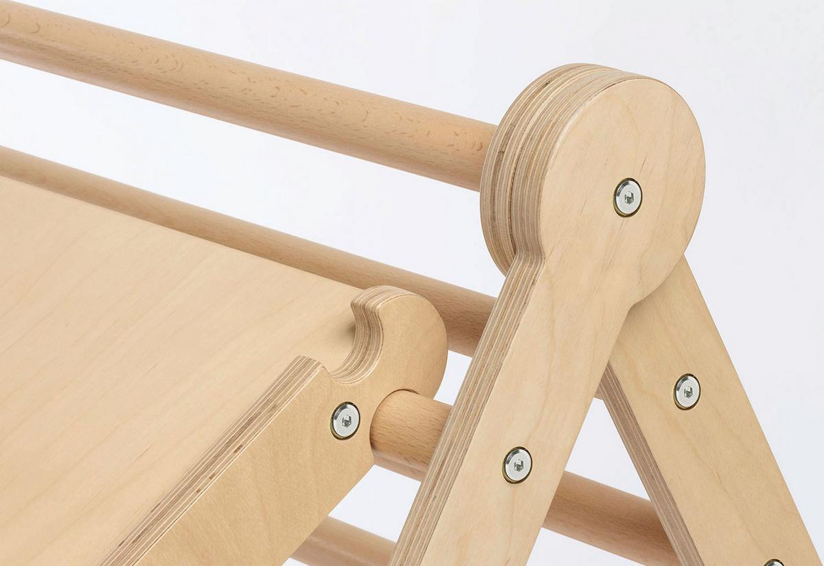 Motorikspiel Kletterset Kari - Birkefarben/Buchefarben, Basics, Holz (115/75/62cm) - Pinolino