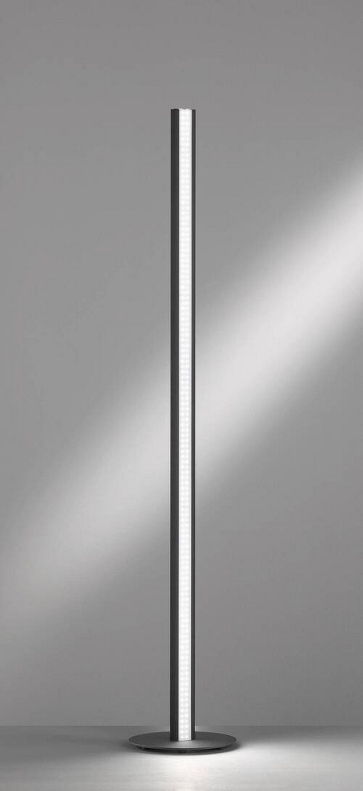 Led-stehleuchte 40296 Beat Tw - Schwarz/Nickelfarben, Design, Metall (10/140cm) - Fischer & Honsel