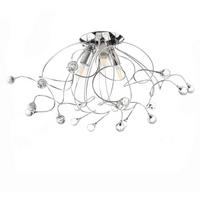 Deckenleuchte 4726/Pl3 - Chromfarben, KONVENTIONELL, Glas/Metall (55/45cm)