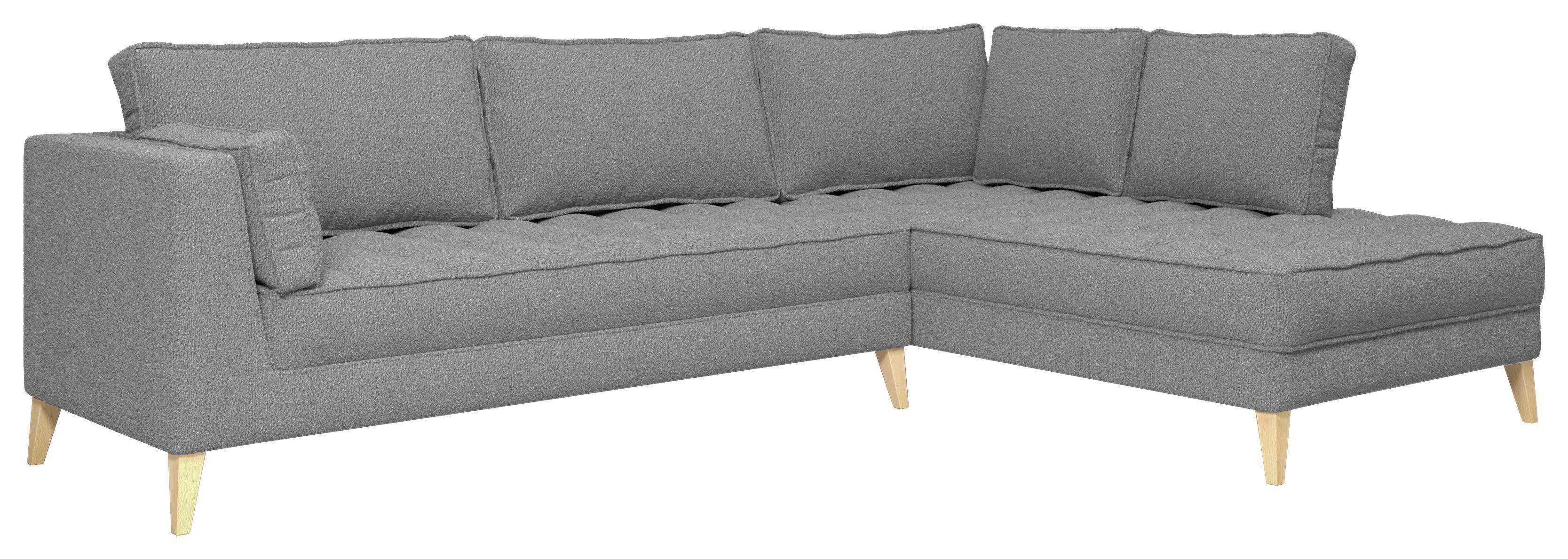 Ecksofa Doti - Taupe/Naturfarben, Design, Textil (310/204cm) - MID.YOU