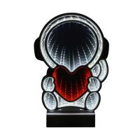 LED-Dekoleuchte Caterina - Chromfarben/Weiß, Basics, Kunststoff (17/4,5/25,5cm) - Luca Bessoni