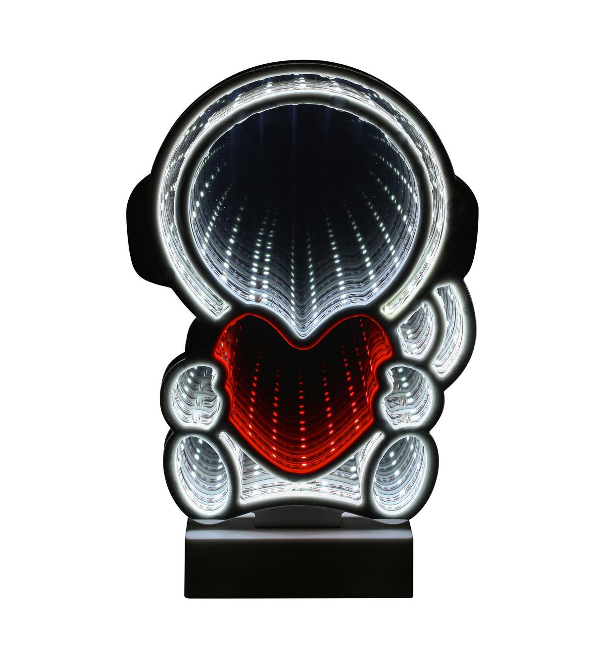 LED-Dekoleuchte Caterina - Chromfarben/Weiß, Basics, Kunststoff (17/4,5/25,5cm) - Luca Bessoni