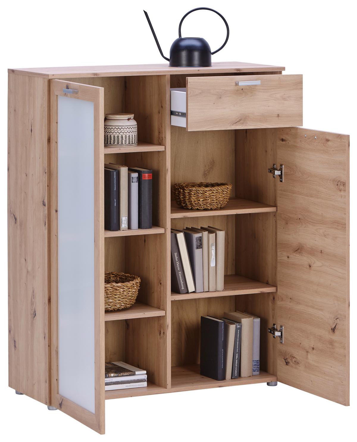 Kommode 90cm Xeno, Weiß Xeno "x2m G2 909" - MODERN, Holzwerkstoff (90/115/37cm)