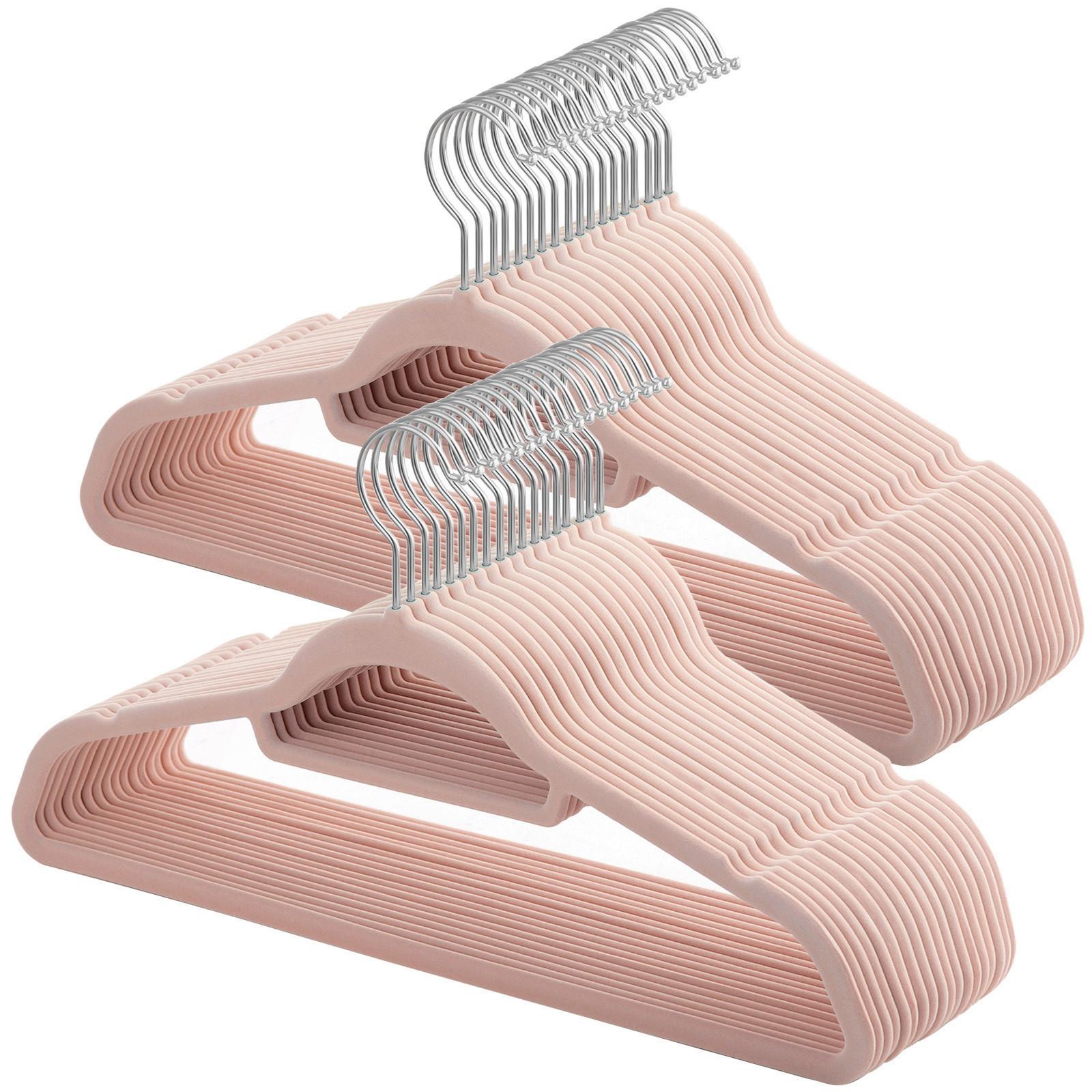 Kleiderbügel Rosa B: 42,7 cm - Rosa, Basics, Kunststoff/Metall (42,7/22/0,6cm)