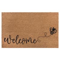 Kokosmatte Mix Mats Bee Welcome 45x75 - Hellbraun/Schwarz, Basics, Naturmaterialien (45/75cm) - Esposa