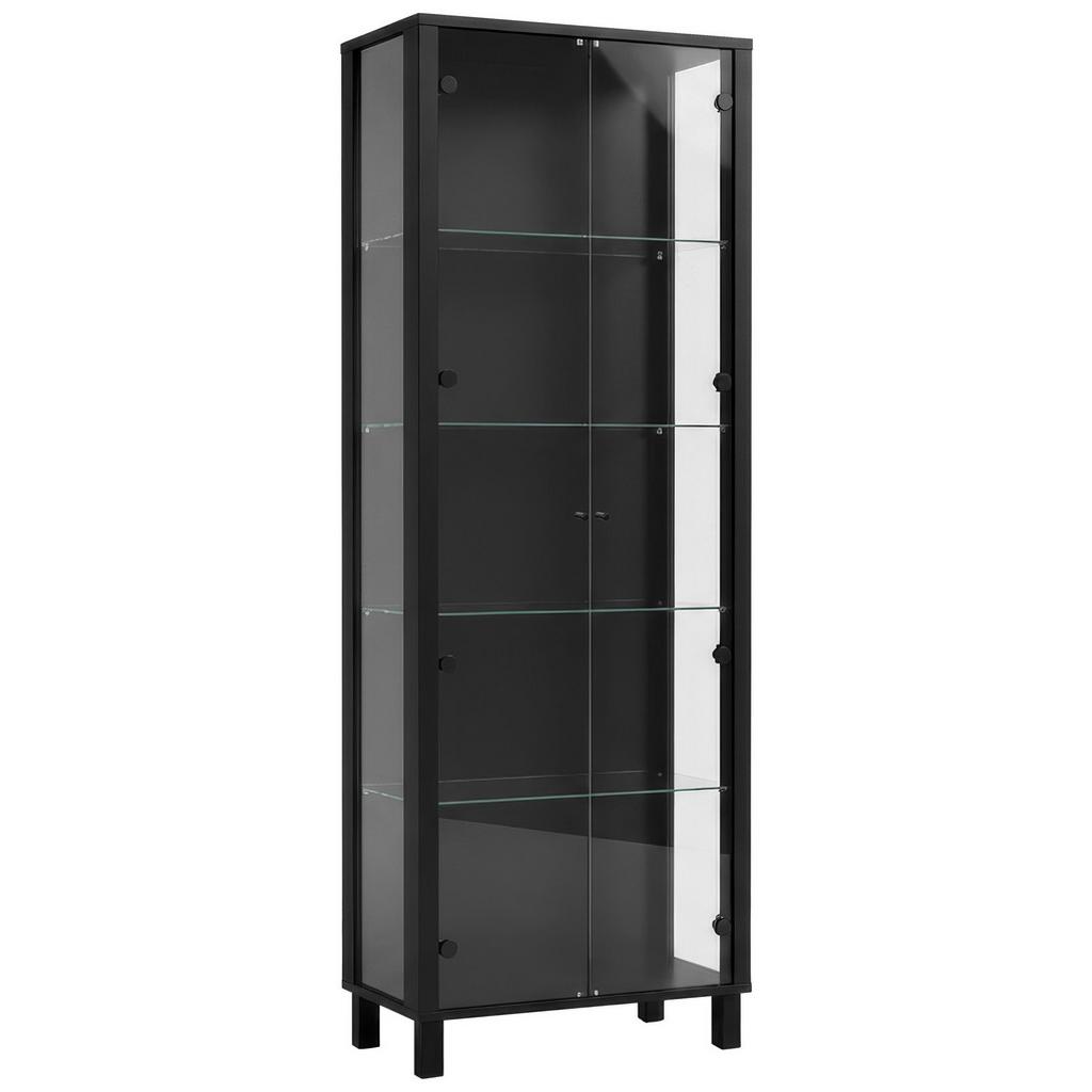 Vitrine Albi Schwarz B: 62 cm