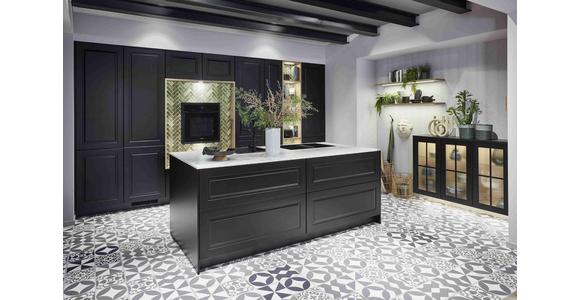 Einbauküche Springfield Frei Planbar Landhausstil - Schwarz, MODERN, Holzwerkstoff - Vertico