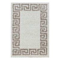 Hochflorteppich Hera Beige/Braun 60x110 cm - Beige, Design, Textil (60/110cm)