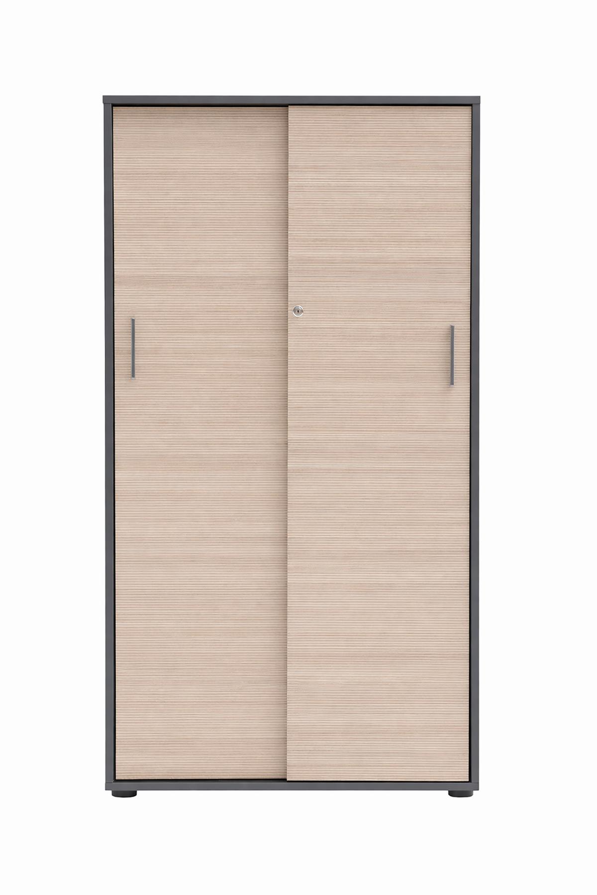 AKTENSCHRANK Metz Anthrazit/Beige B: 80,1cm - Beige/Anthrazit, MODERN, Holzwerkstoff (80,1/150/38,2cm) - MID.YOU