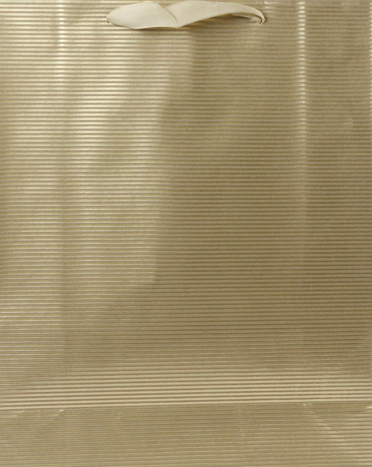 Geschenktasche Stripped Karton 30x40 cm mit Tragegriff - Rot/Silberfarben, Basics, Karton (30/40/12cm)