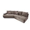 Big Sofa Fertilia Bouclé Taupe, B: 323 - Taupe/Schwarz, MODERN, Textil (323/91/155cm) - Livetastic