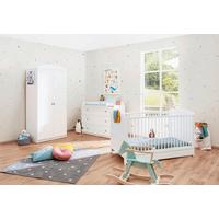 Babyzimmer 100025b Laura - Weiß, Trend, Holzwerkstoff (145/75/90cm) - Pinolino