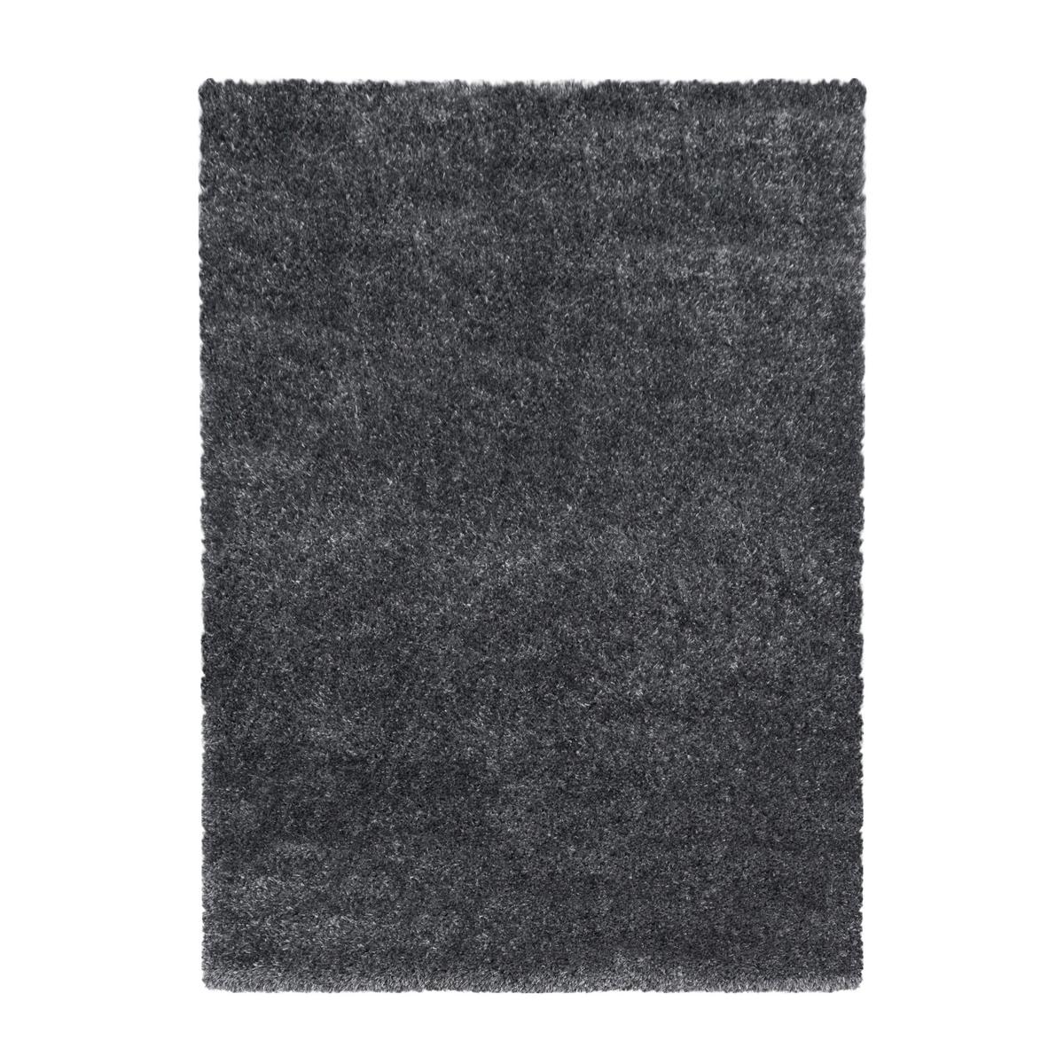 Hochflor Teppich Grau Brilliant 280x370 cm - Grau, Basics, Textil (280/370cm)