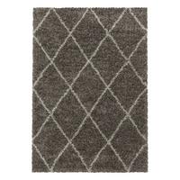 Hochflor Teppich Taupe Alvor 80x150 cm - Taupe, Basics, Textil (80/150cm)