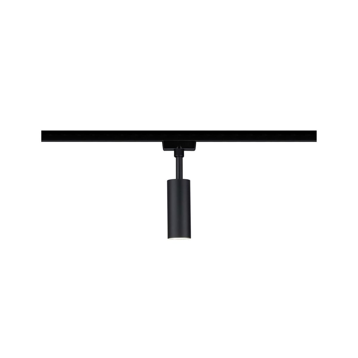 Schienensystem Urail Strahler 96917 Schwarz Matt, 1-Flammig - Schwarz, Design, Kunststoff/Metall (4,2/18,6/10,5cm) - Paulmann