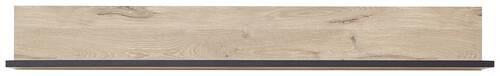 Wandboard Ruben B: 160 Cm Schwarz/eiche Dekor - Eichefarben/Schwarz, KONVENTIONELL, Holzwerkstoff (160/22/24cm) - Livetastic