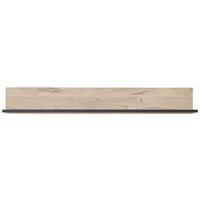Wandboard Ruben B: 160 cm Schwarz/Eiche Dekor - Eichefarben/Schwarz, KONVENTIONELL, Holzwerkstoff (160/22/24cm) - Livetastic