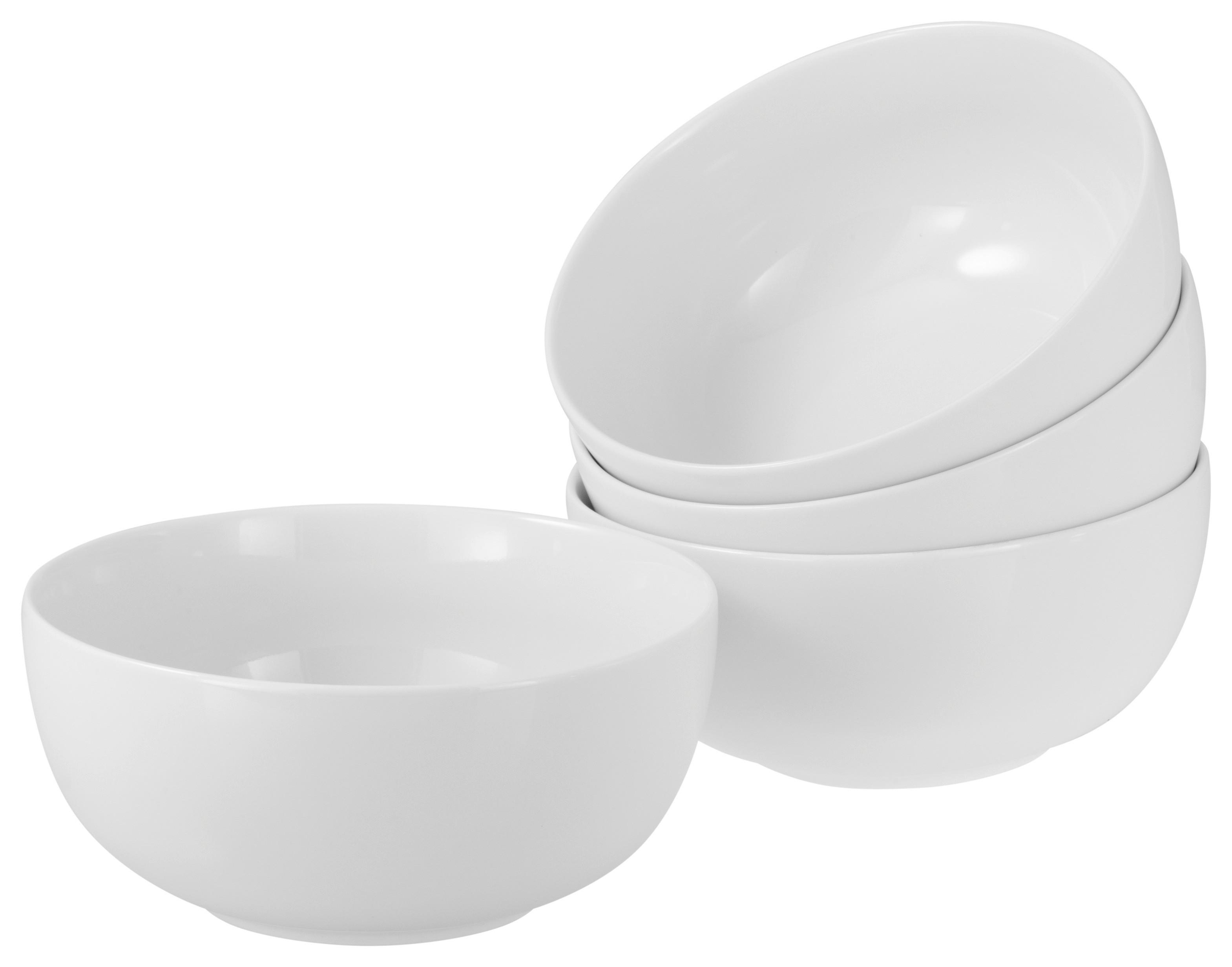 Schüsselset 4 -teilig. Buddha Bowl Weiß, Stapelbar - Weiß, Design, Keramik - Creatable