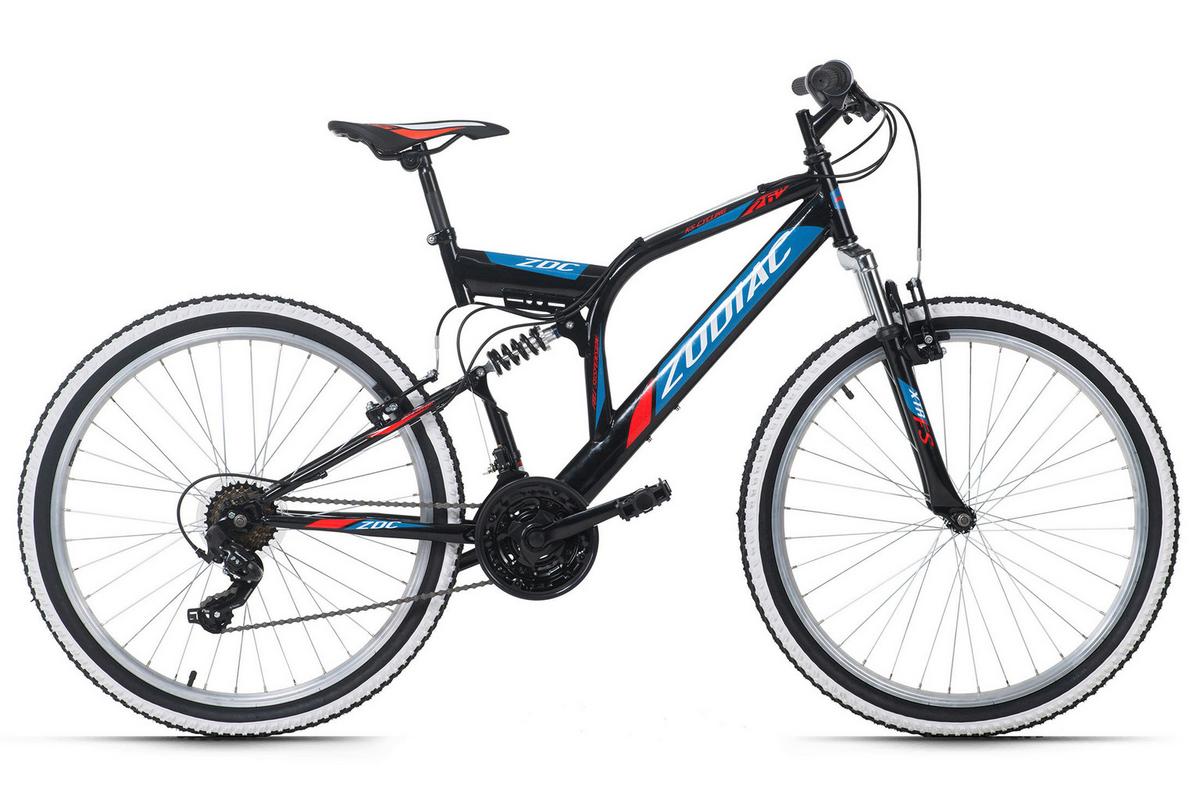 Mountainbike Fully 26 Zoll Zodiac 21 Gänge - Schwarz, Basics, Metall (180/70/100cm) - KS Cycling