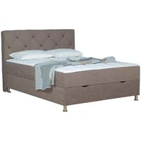 Box-ágy Black Diamond - világosbarna, Design, textil (180/200cm) - Modern Living