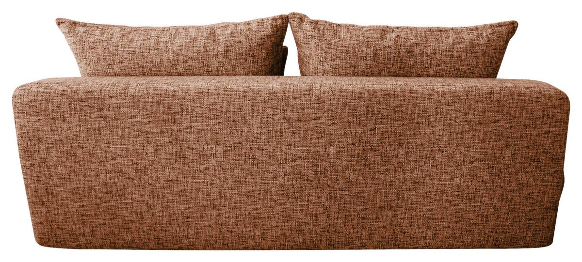 Schlafsofa Paros Rostfarben B: 214 Cm - Rostfarben/Beige, Design, Textil (214/96/105cm) - MID.YOU