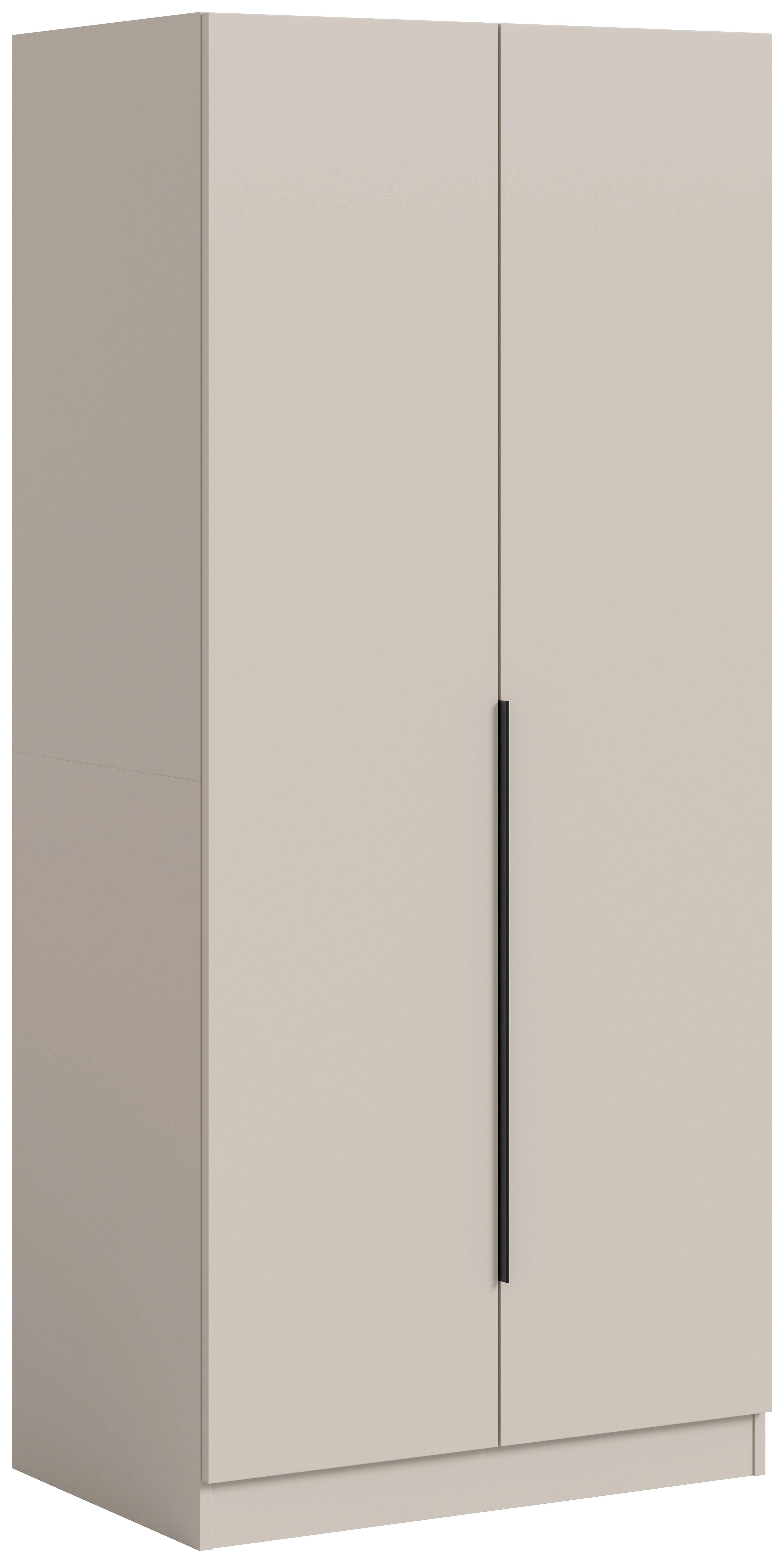 DREHTÜRENSCHRANK Kopenhagen Kaschmir B: 80cm - Kaschmir, MODERN, Holzwerkstoff (80/181/52cm) - Livetastic