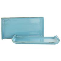 SADA SERVÍROVACÍCH TÁCOK NATURE COLLECTION - svetlomodrá, Trend, keramika (16,5/33cm) - Creatable