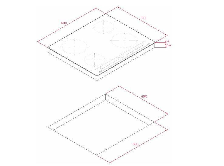 Indukční varná deska Teka IBC 64010 MSS BK - černá, Moderní (60/5/51cm) - Teka
