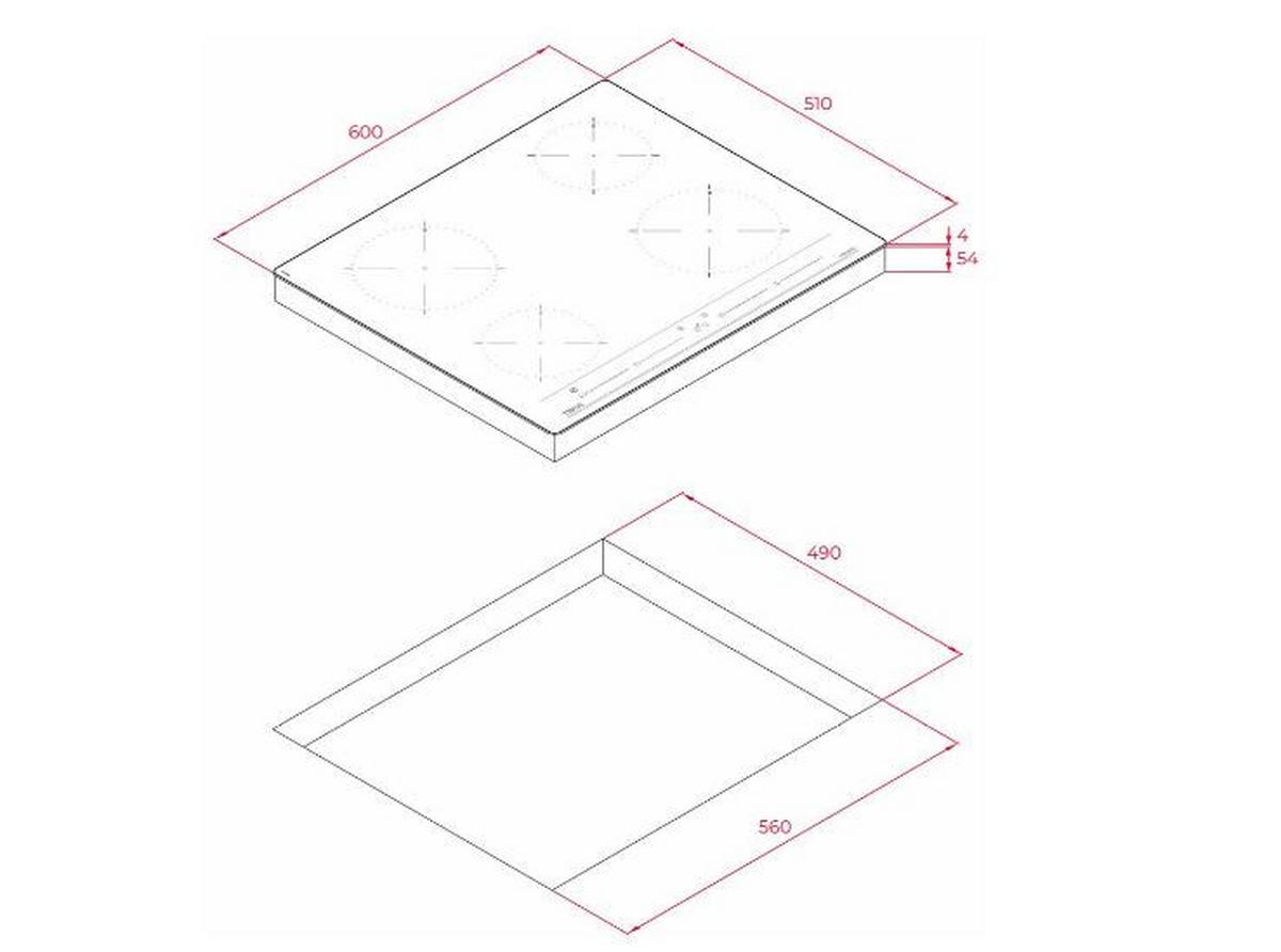 Indukčná varná doska Teka IBC 64010 MSS BK - čierna, Modern (60/5/51cm) - Teka