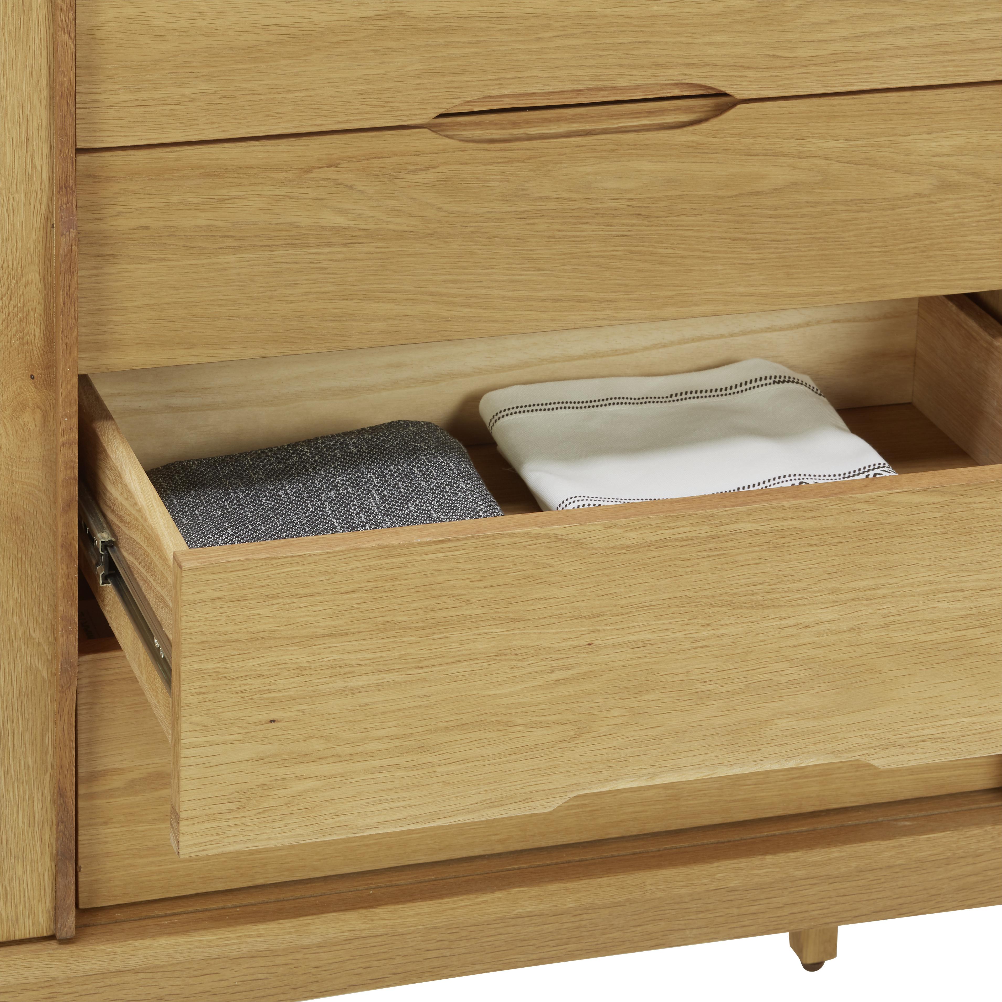 ŠIROKÁ KOMODA MARTE - farba duba, Design, drevo/kompozitné drevo (180/84/44cm) - Lomoco