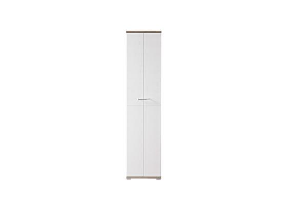 ŠATNÍKOVÁ SKRIŇA PLUS - farby strieborného duba/biela, Moderný, drevo (47/199/39cm) - Premium Living ŠATNÍKOVÁ SKRIŇA PLUS - farby strieborného duba/biela, Moderný, drevo (47/199/39cm) - Premium Living