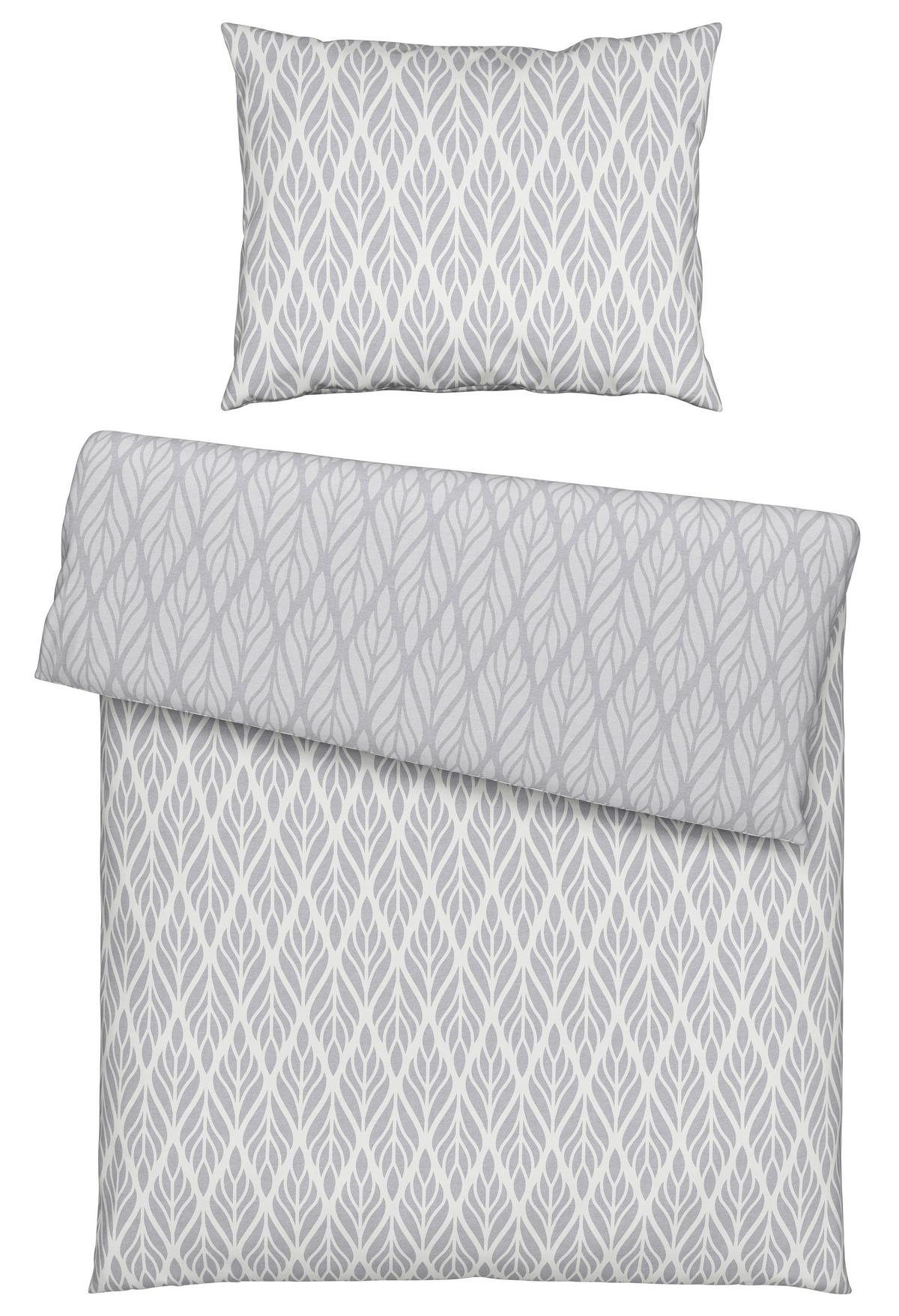 Ágyneműhuzat-garnitúra Olina - ezüstszínű, Konventionell, textil (140/200cm) - Ondega