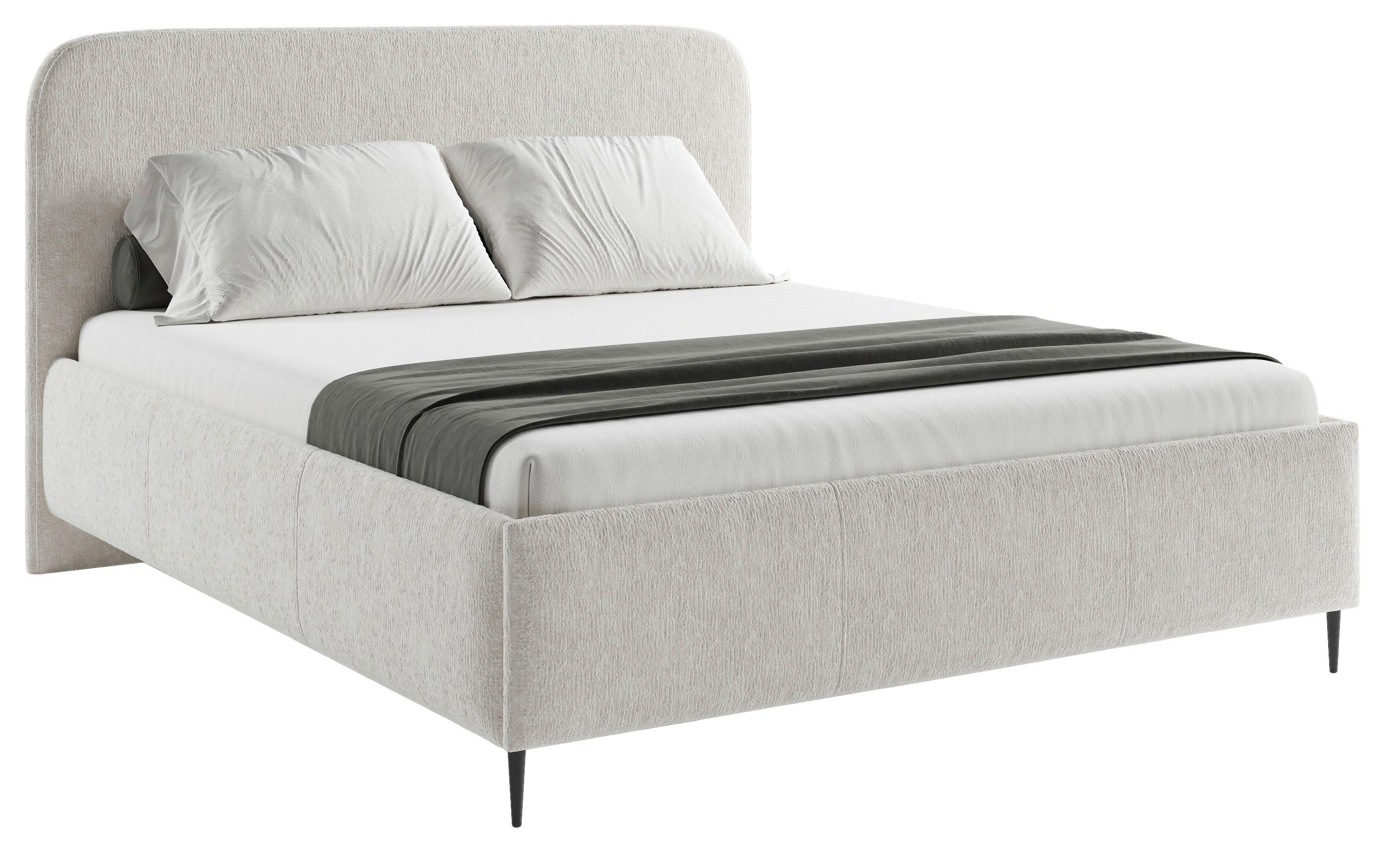 Polsterbett mit Lattenrost 160x200 cm Bendi Beige - Beige/Schwarz, MODERN, Holz/Holzwerkstoff (160/200cm) - MID.YOU