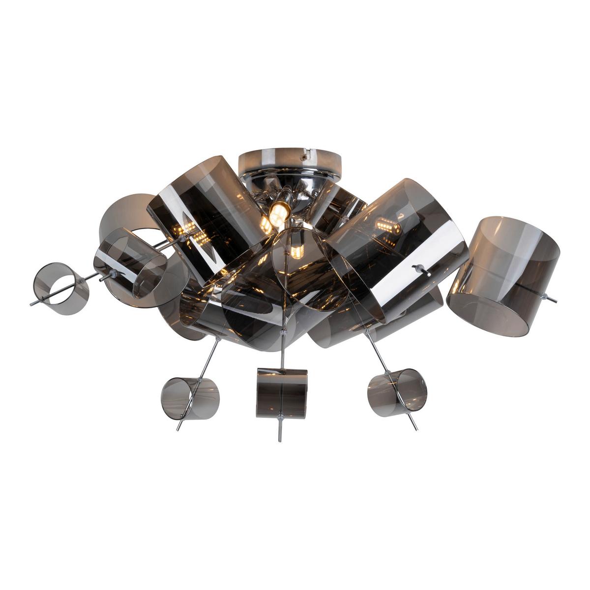 Deckenleuchte Exkl. 6xg9, 28w - Chromfarben, LIFESTYLE, Glas/Metall (57/38cm) - Näve