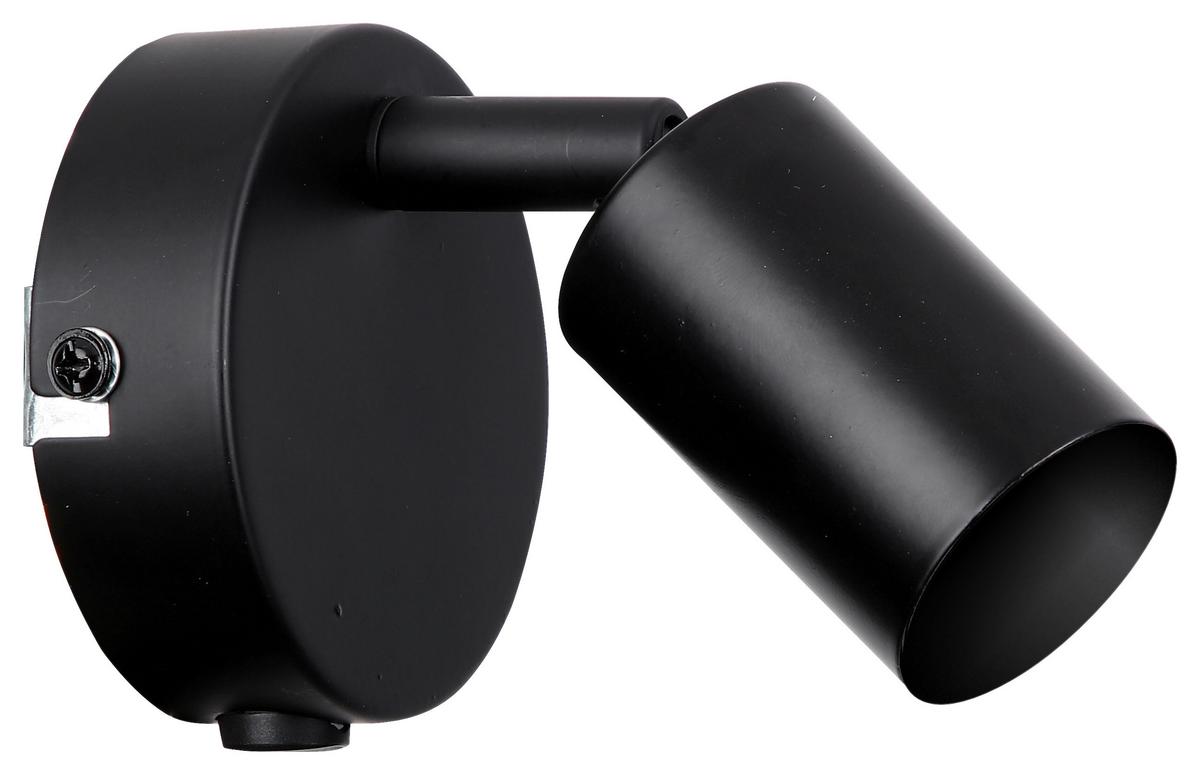 Bodové svietidlo MOLLY, 1 xE27 max. 24W, 230V - čierna, Konventionell, kov (8/8/12,5cm) - Modern Living