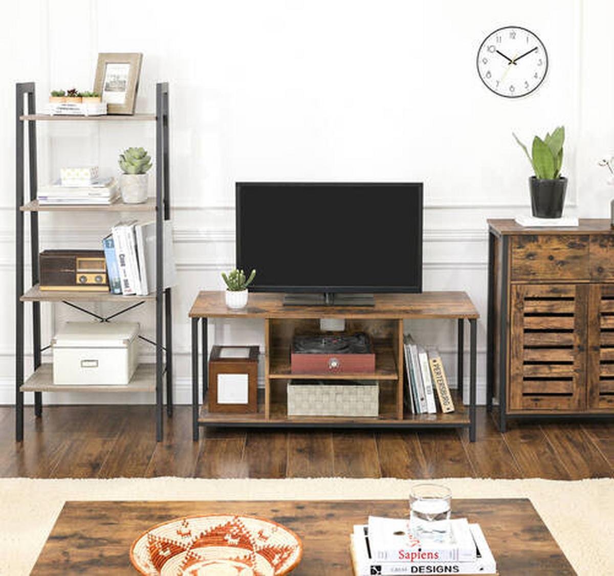 Kommode B: 70 cm Braun/Schwarz - Schwarz/Braun, Trend, Holzwerkstoff/Metall (70/80/30cm) - Boxxx