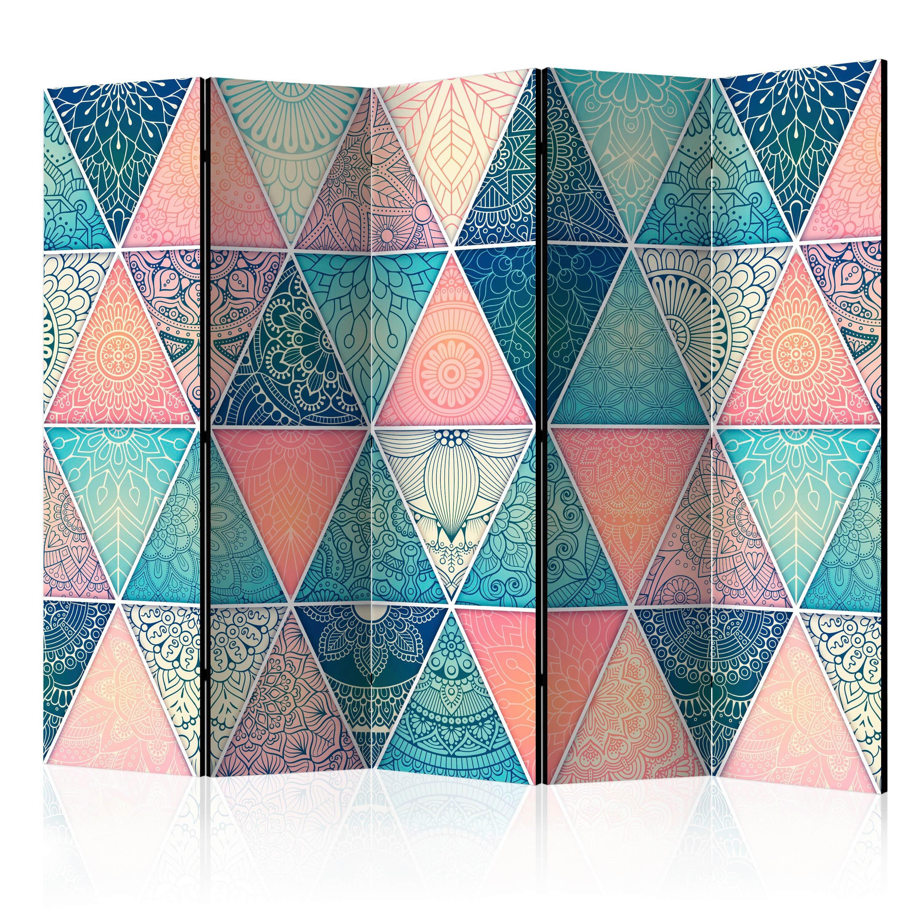 Paravent Multicolor Türkis B: 225 cm