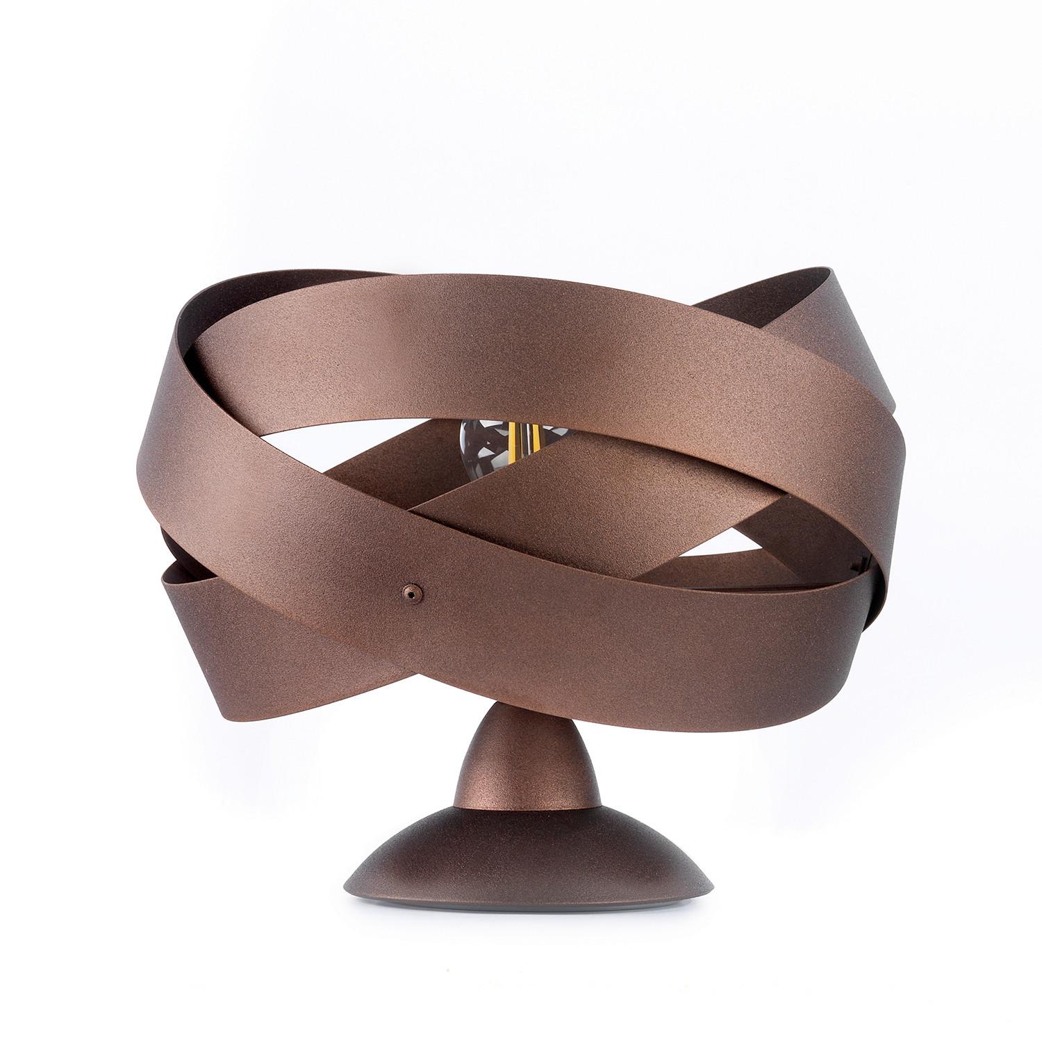 Tischleuchte 5020/lw - Rotbraun, Design, Metall (25/23cm)