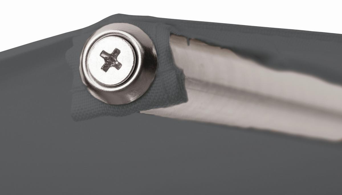 Sonnenschirm 270x250x270 cm Anthrazit - Anthrazit/Silberfarben, Basics, Textil/Metall (270/250/270cm) - Schneider