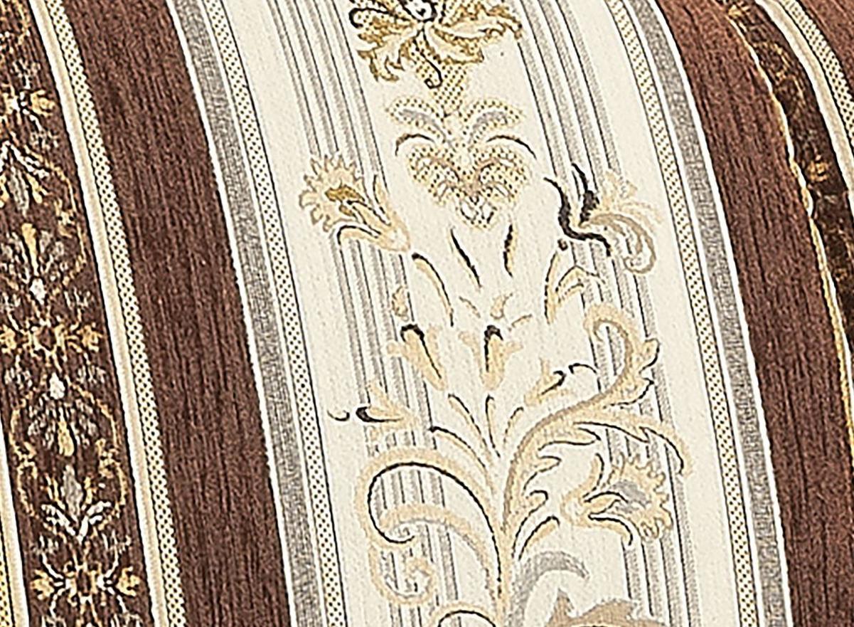 Recamiere Corona Braun/beige, Streifen Design - Beige/Nussbaumfarben, Design, Textil (191/83/81cm) - Max Winzer