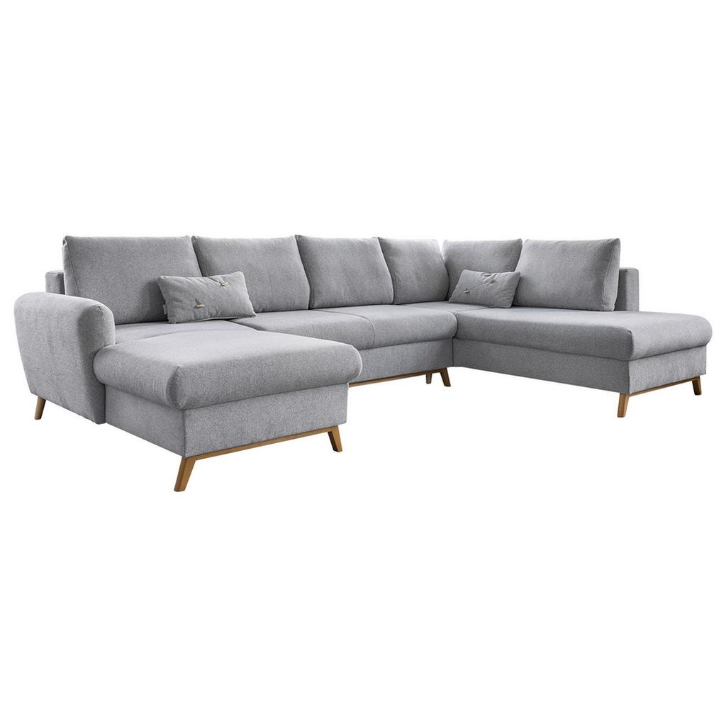 Wohnlandschaft Scandic Lagom Hellgrau U: 157x312x202 Cm