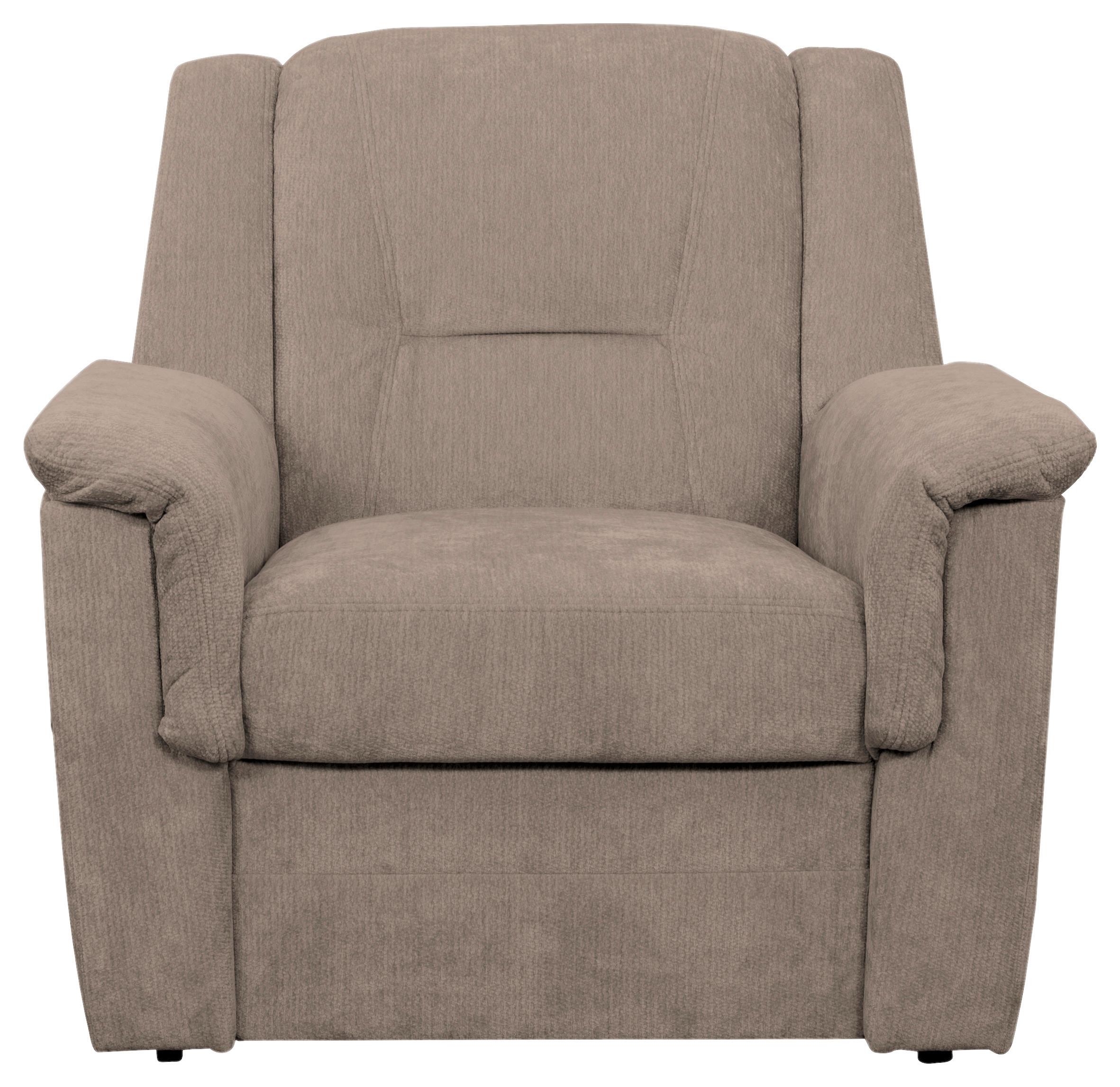 FERNSEHSESSEL Rafael, Taupe B: 94 cm - Taupe/Schwarz, Trend, Textil (94/95/95cm)
