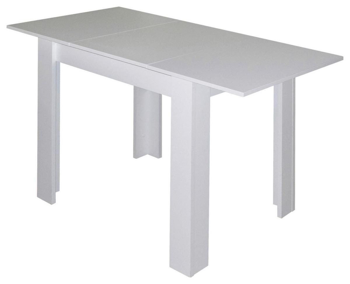 Esstisch Weiß B: 80 cm - Weiß, MODERN, Holzwerkstoff (80/75/60cm) - Livetastic