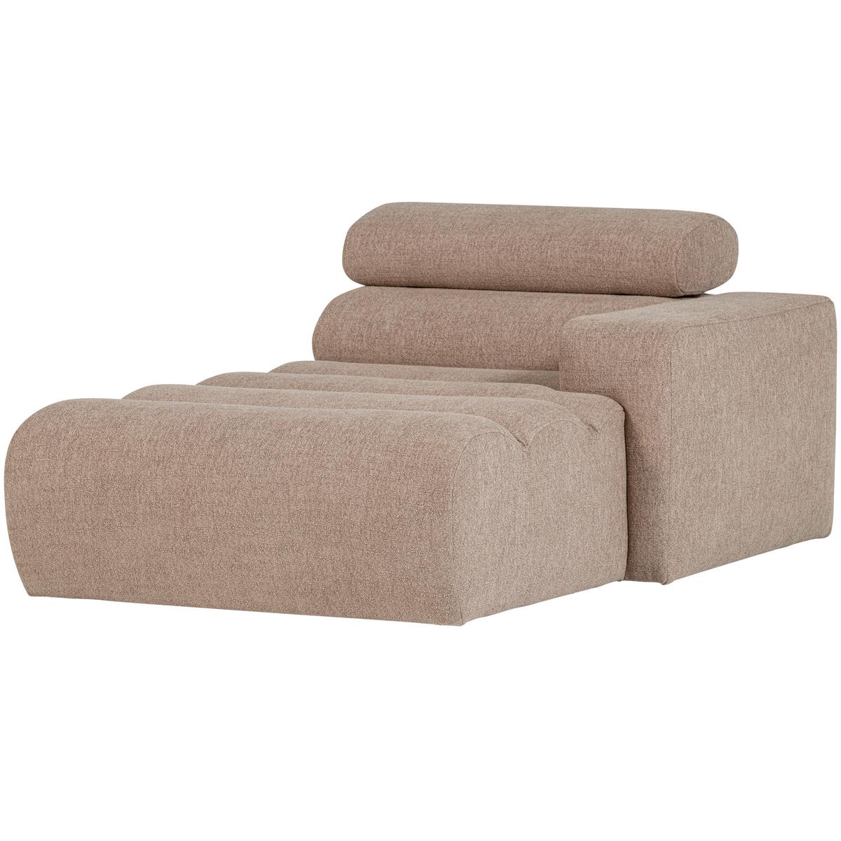 Sofaelement Novi Taupe B: 173cm - Taupe/Schwarz, Design, Textil (173/86/109cm) - Livetastic
