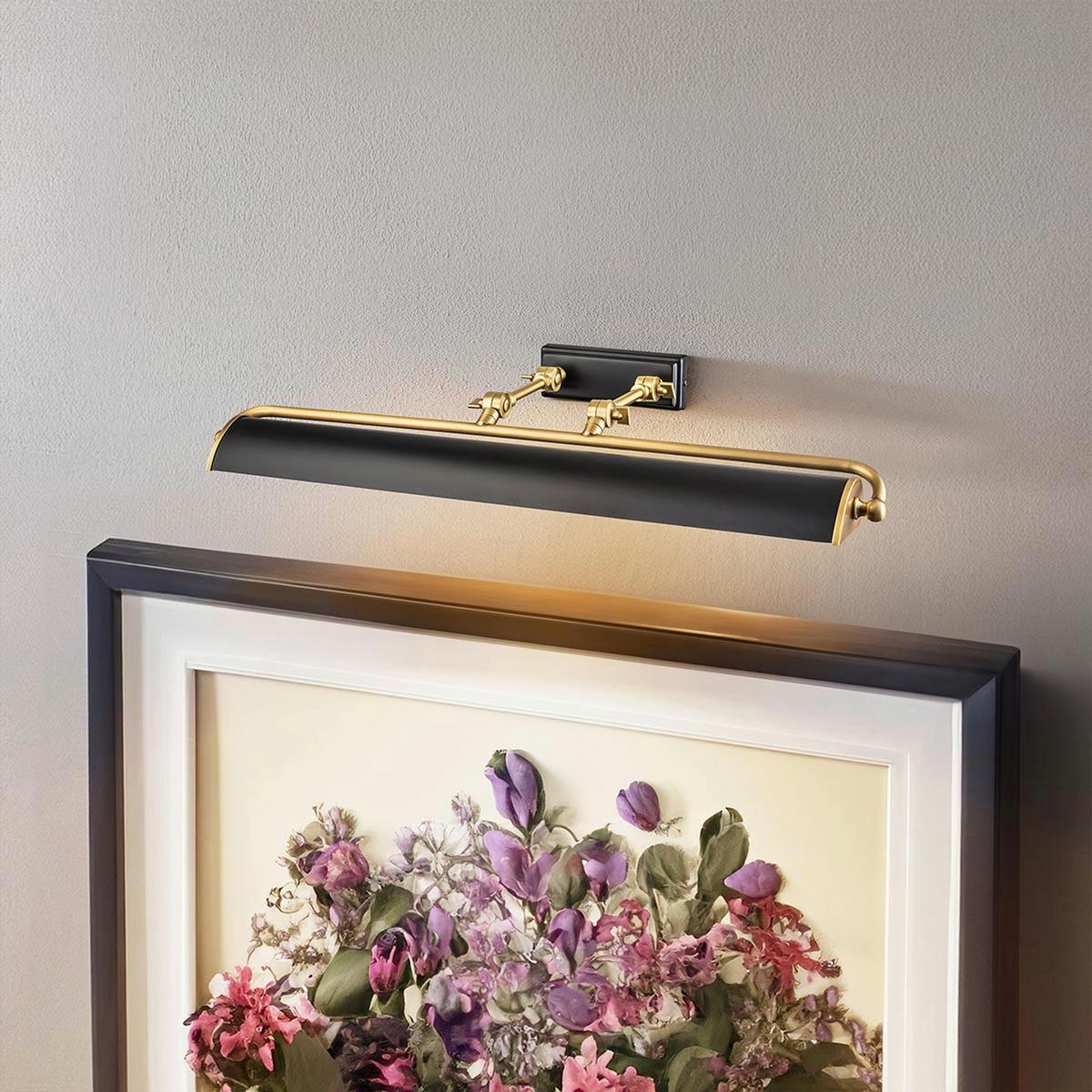 Képmegvilágító Lámpa Winchfield-Pll-Ab - sárgarézszínű, Konventionell, fém (12,7cm) - Elstead Lighting