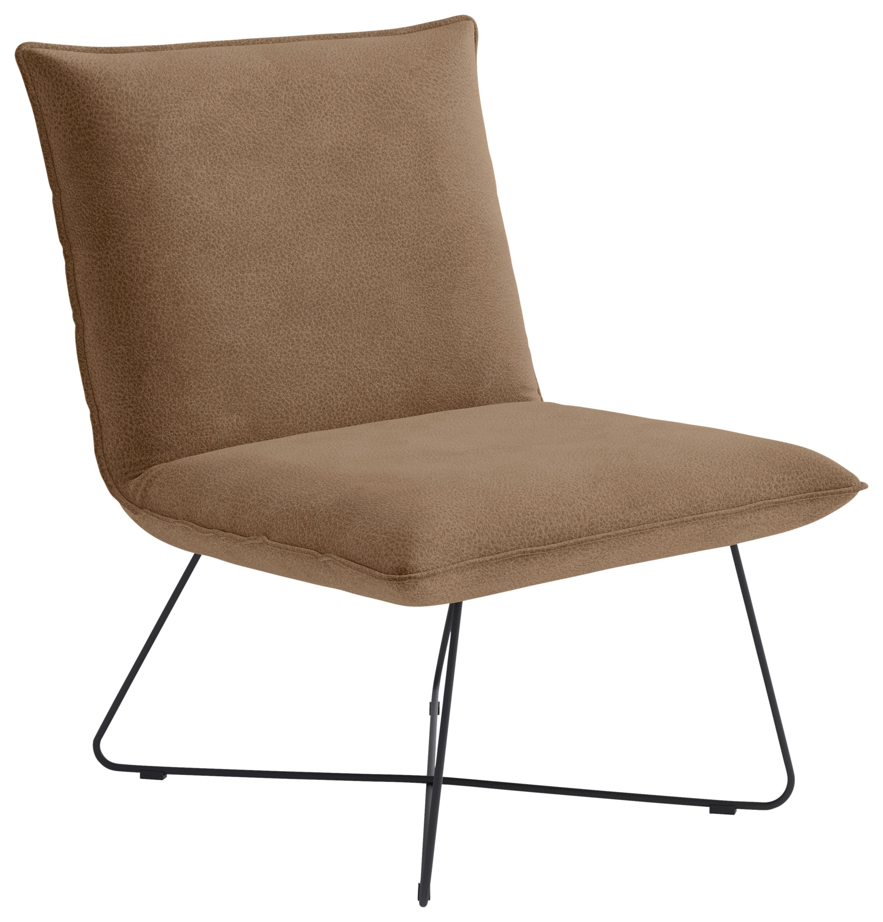 Sessel Skyway Braun B: 81 Cm - Schwarz/Braun, Design, Textil (81/84/68cm) - Livetastic