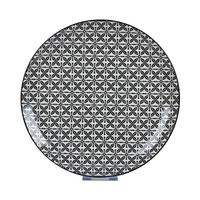 Plytký tanier SHIVA - čierna/biela, Lifestyle, keramika (27/2,5cm) - Mömax