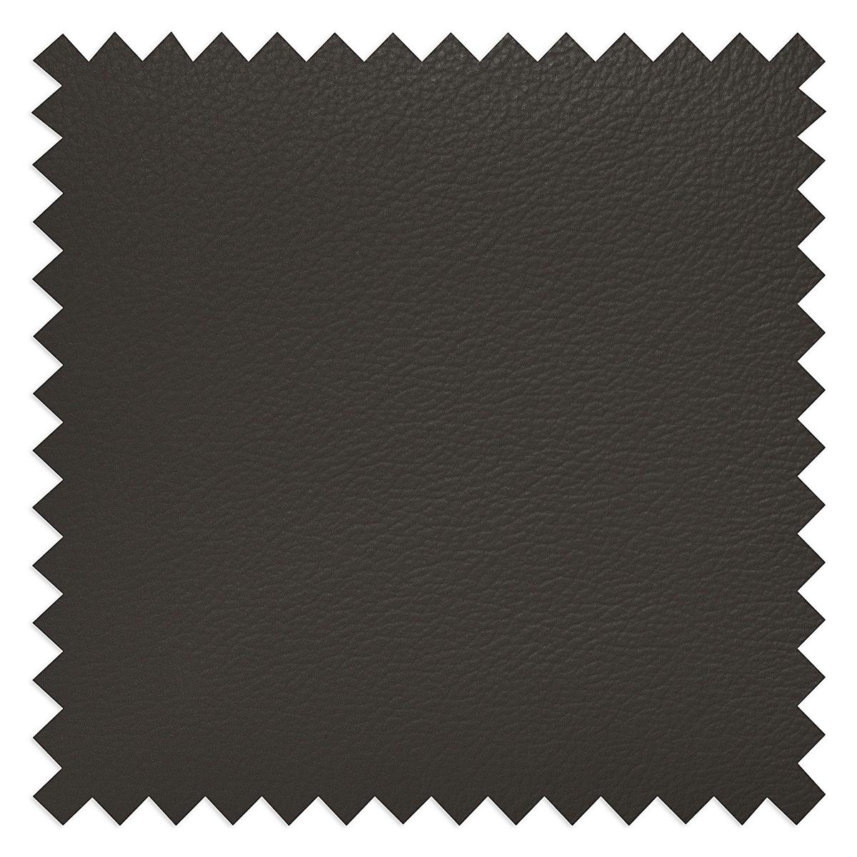 Ecksofa Tilo Dunkelbraun S: 168 cm - Dunkelbraun/Schwarz, Design, Leder/Textil (168/227cm) - Livetastic
